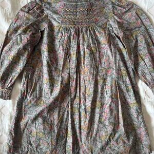Floral Long Sleeve Kids Dress